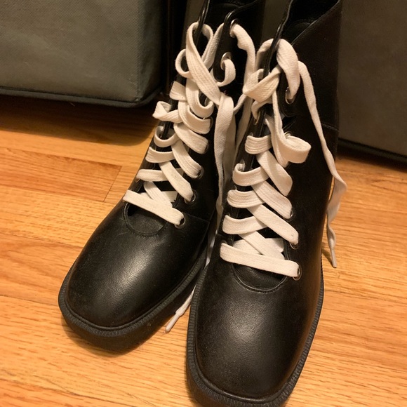 Leather platform boot heels - Picture 1 of 2